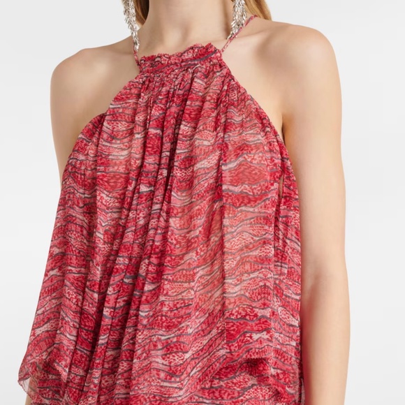 Isabel Marant Etoile Akila Print Summer Top 38FR/US 6 size small vacation style - Picture 1 of 5